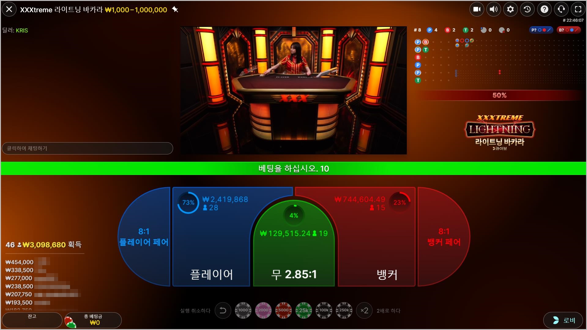 익바 베팅